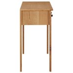 vidaXL Coiffeuse 110x40x75 cm Bois de chêne massif
