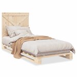 vidaXL Cadre de lit sans matelas avec tête de lit 90x200 cm