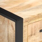 vidaXL Table de chevet 40x35x55 cm Bois de manguier solide