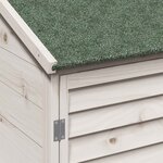 vidaXL Abri de jardin Blanc 59 x 56 x 113 5 cm Bois de Sapin Massif