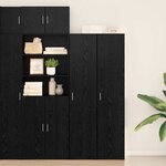 vidaXL Haut Armoire Chêne noir 40 x 42 5 x 185 cm Bois d'ingénierie