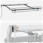 vidaXL Cadre de Store Électrique Rétractable 2.5x2 m Métal