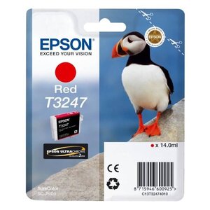 Cartouche d'encre epson macareux t3247 (rouge)