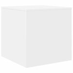 vidaXL Tables gigognes 3 Pièces Blanc Aggloméré