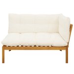 vidaXL Canapé d'angle de jardin Bois d'acacia