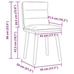 vidaXL Chaises à manger lot de 6 Lin