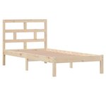 vidaXL Cadre de lit sans matelas bois massif 90x200 cm