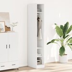 vidaXL Garde-robe Blanc 30x50x200 cm Bois d'ingénierie