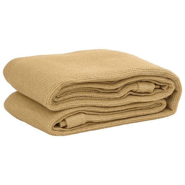 vidaXL Tapis de tente sable 400x600 cm PEHD
