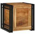 vidaXL Boîte de rangement 40 x 40 x 40 cm Bois d'Acacia Massif