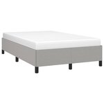vidaXL Cadre de lit gris clair 120x190 cm tissu