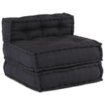 vidaXL Coussin 3 Pièces Anthracite 70 x 70 x 54 cm Polyester