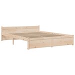 vidaXL Cadre de lit sans matelas bois massif 150x200 cm
