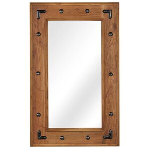 vidaXL Miroir Bois d'acacia massif 50 x 80 cm