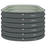 vidaXL Lit surélevé de jardin 160x80x44 cm Acier galvanisé Gris