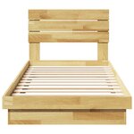 vidaXL Cadre de lit avec tête de lit sans matelas 90x200 cm
