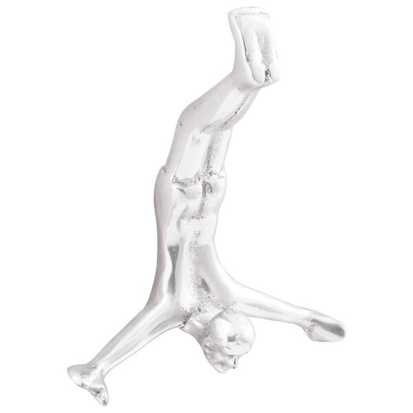 vidaXL Sculpture Argent 22 x 8 x 25 cm Aluminium