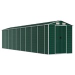 vidaXL Abri de jardin vert 191x810x198 cm acier galvanisé