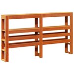 vidaXL Cadre de lit avec tête de lit cire marron 120x190cm bois de pin
