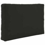 vidaXL Coussin de canapé d'extérieur 3 Pièces Noir Polyester