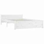 vidaXL Cadre de lit sans matelas avec tiroirs blanc 140x190 cm