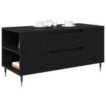 vidaXL Table basse Chêne noir 102 x 44 5 x 50 cm Bois d'ingénierie
