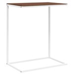 vidaXL Table d'appoint Blanc 55x35x66 cm Bois d'ingénierie