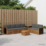 vidaXL Ensembles de canapés 8 pc Bois d'Acacia Massif