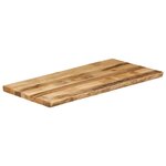 vidaXL Dessus de table bord vivant 100x60x3 8 cm bois de manguier brut