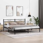 vidaXL Cadre de lit sans matelas chêne sonoma 193x201 cm