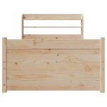 vidaXL Cadre de lit avec tête de lit sans matelas 90x200 cm