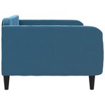vidaXL Lit de repos sans matelas bleu 100x200 cm velours