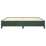 vidaXL Cadre de lit sans matelas vert foncé 200x200 cm velours