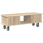 vidaXL Meuble TV Chêne Sonoma 100 x 35 x 35 cm Bois d'ingénierie