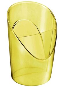 Pot à crayons Colour'Ice  2 compartiments  jaune ESSELTE