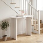 vidaXL Table console Blanc 100 x 39 5 x 75 cm Bois d'ingénierie