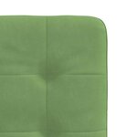 vidaXL Chaises à manger lot de 2 Vert clair Velours