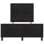 vidaXL Cadre de lit avec tête de lit Noir 120 x 190 cm Velours