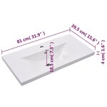 vidaXL Ensemble de meubles de salle de bain Blanc Aggloméré