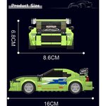 Mould King 27033 - Eclipse GS Green Kit de construction de modèle de voiture