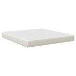 vidaXL Matelas de Lit avec matelas Crème 180 x 200 cm tissu