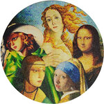 Monnaie FIVE LADIES Great Micromosaic Passion 5 Oz Argent 20$ Palau 2022