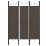 vidaXL Cloison de séparation 3 panneaux Anthracite 120x180 cm