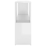 vidaXL Bibliothèque Blanc brillant 100x24x63 cm Bois d'ingénierie