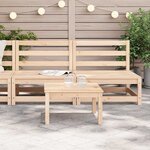 vidaXL Canapés centraux de jardin 2 Pièces Bois de pin massif