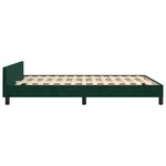 vidaXL Cadre de lit sans matelas vert foncé 140x190 cm velours