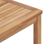 vidaXL Table à dîner de jardin 160x80x77 cm Bois de teck solide
