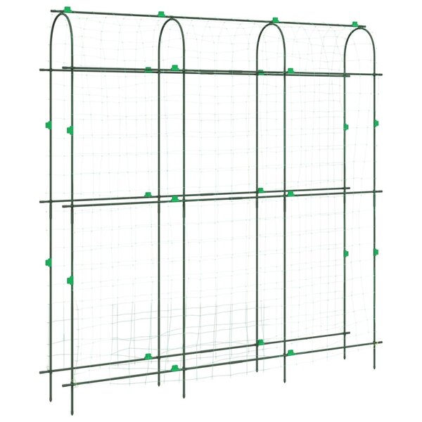 vidaXL Treillis de jardin pour plantes grimpantes forme de U acier