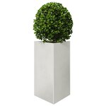 vidaXL Jardinières 2 Pièces triangulaire 50x43x75 cm acier inoxydable