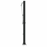vidaXL Douche solaire extérieure Noir 217 cm PVC et aluminium